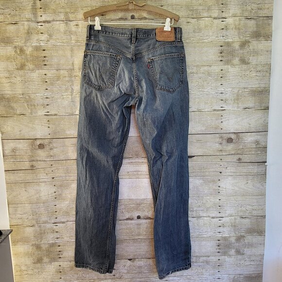 Men's Levi's 505 Regular Fit Jeans W33/L34 - Picture 2 of 7